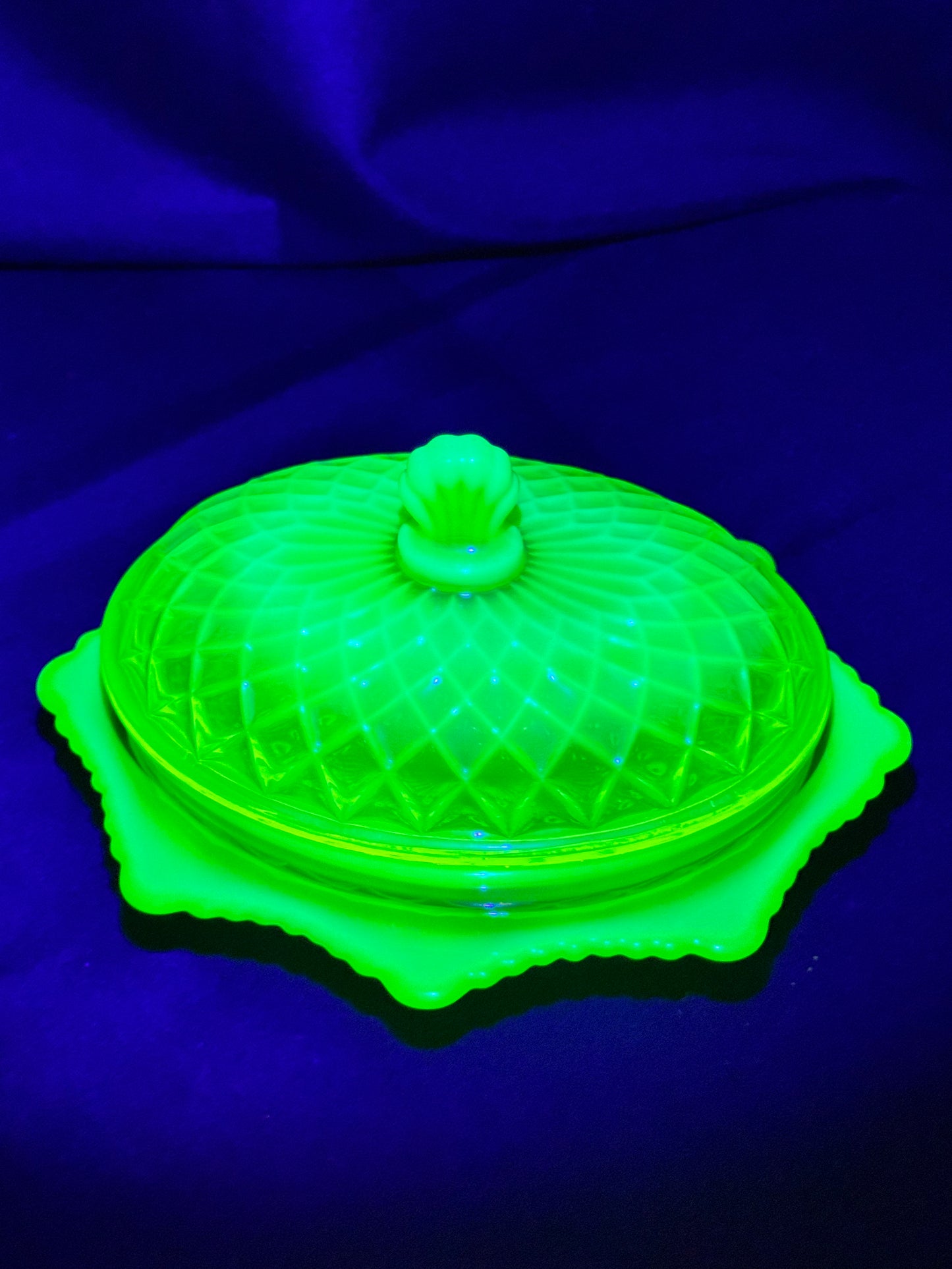 Antique Davidson Pearline Butter Dish – Quilted Pillow Sham Pattern No. 900 – c.1895