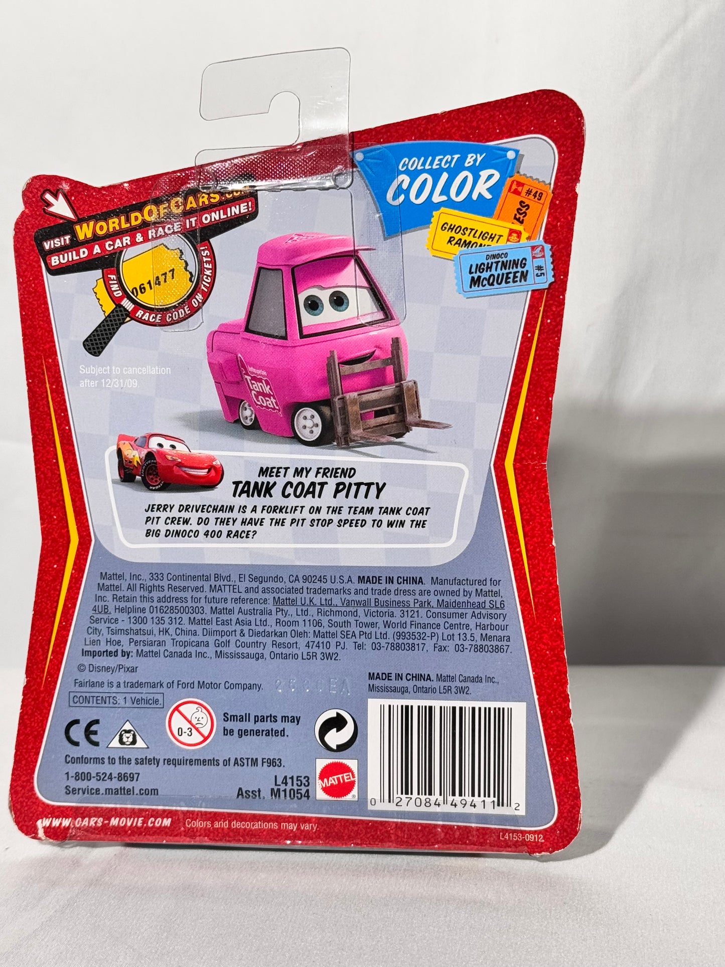 Disney- the world of cars- Mario Andretti- #22 - Race O Roma