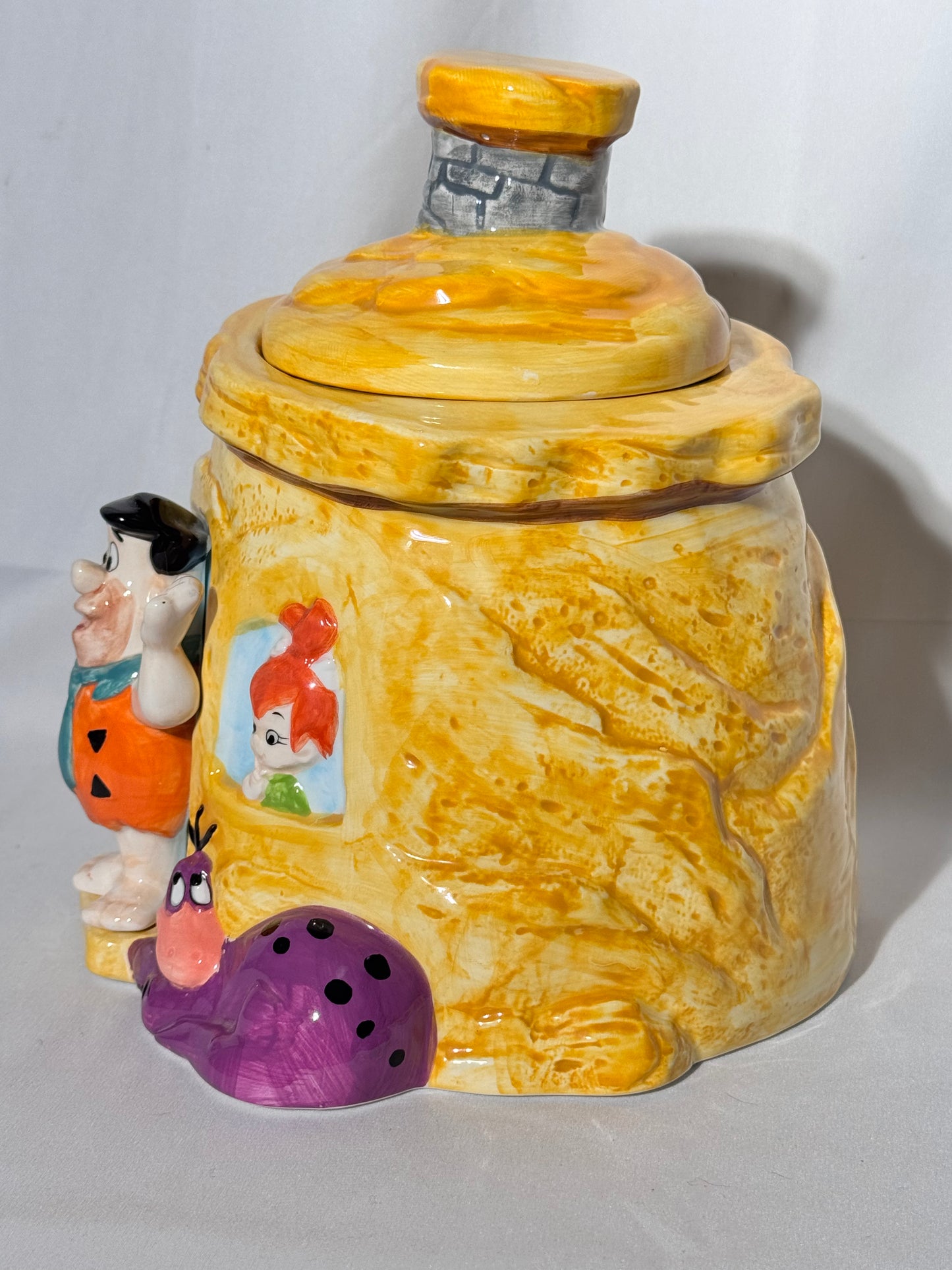 The Flintstone- Cookie Jar- Hanna Barbera - Fred, Wilma, Pebbles and Dino