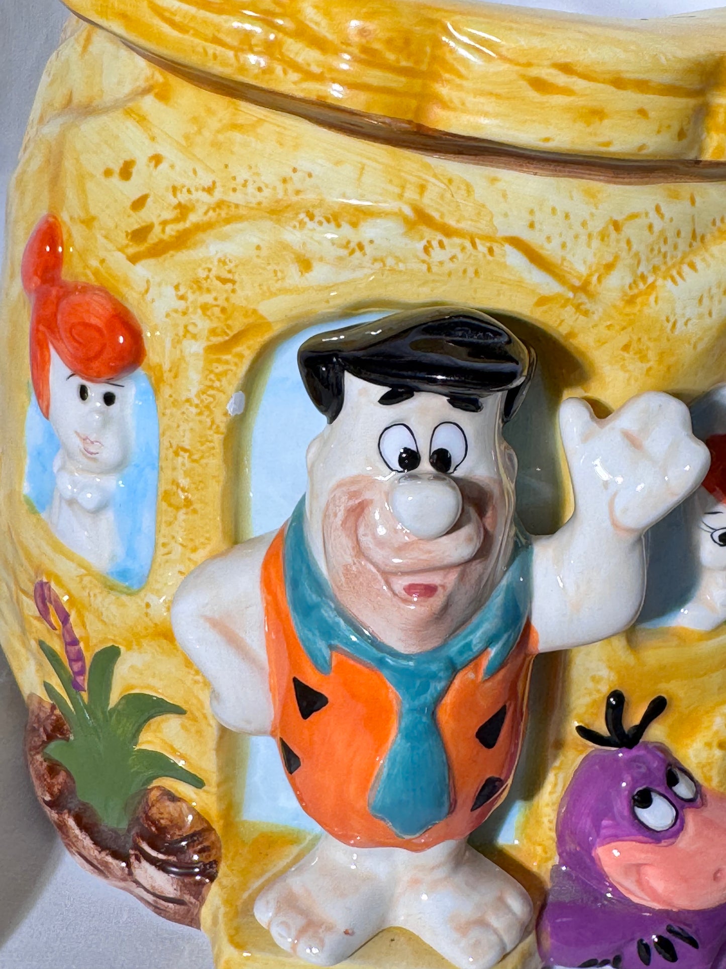 The Flintstone- Cookie Jar- Hanna Barbera - Fred, Wilma, Pebbles and Dino
