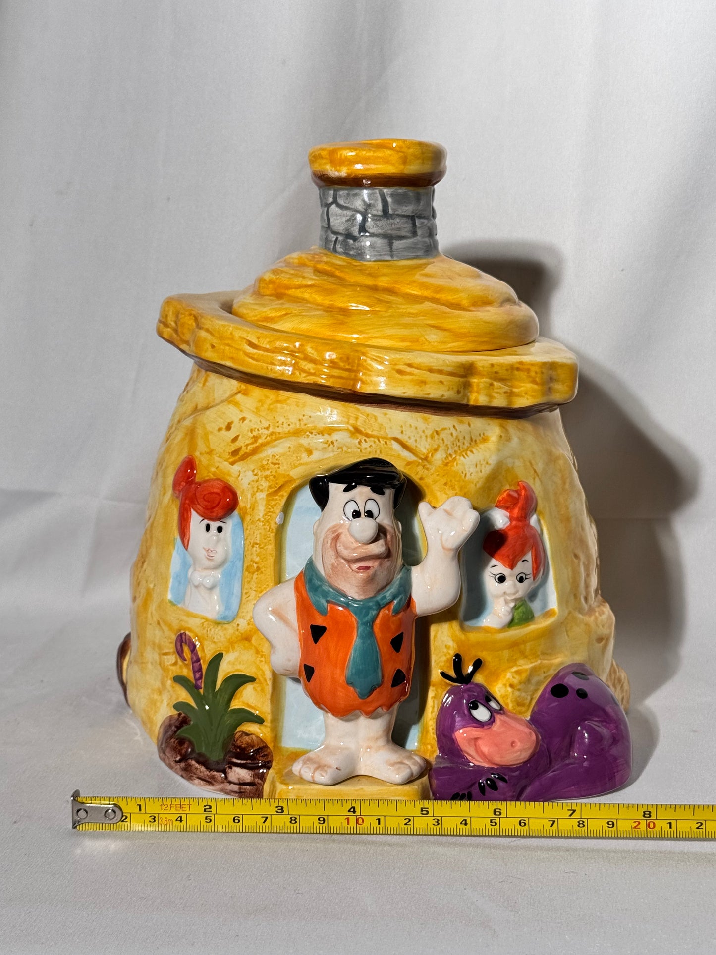 The Flintstone- Cookie Jar- Hanna Barbera - Fred, Wilma, Pebbles and Dino