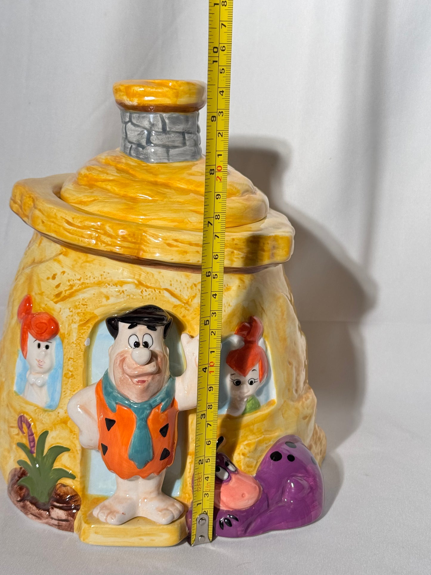 The Flintstone- Cookie Jar- Hanna Barbera - Fred, Wilma, Pebbles and Dino