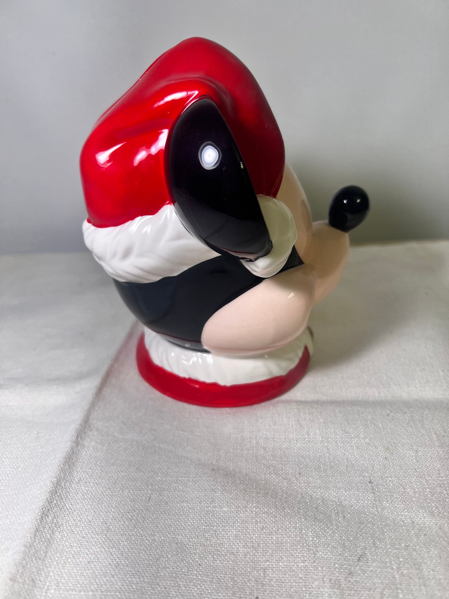 Santa Mickey Mouse- 6” Bank- Christmas- Disney