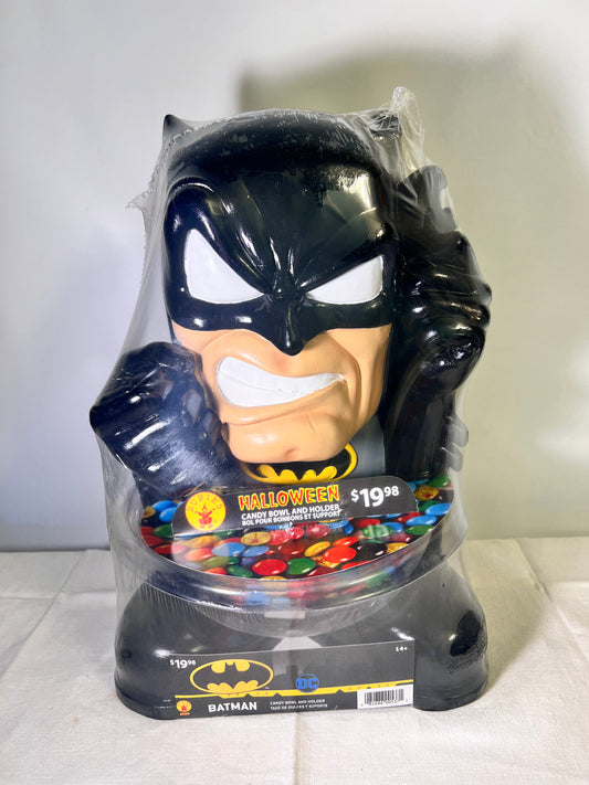 Batman-Halloween Candy Bowl and holder- DC Comics- 14”- Rubie’s