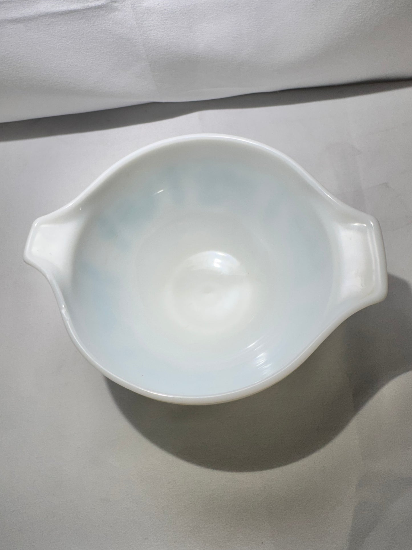 Vintage Pyrex Amish Butterprint Cinderella Mixing Bowl Set (4 Bowls) – Teal Blue & White Alternating Colors