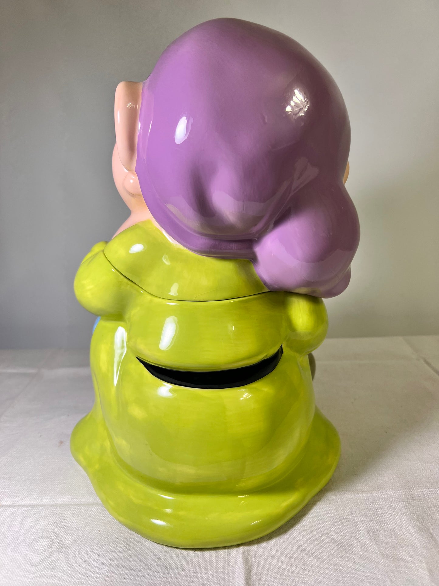 Dopey- 11” cookie Jar- Disney-Snow White and the 7 Dwarfs ￼