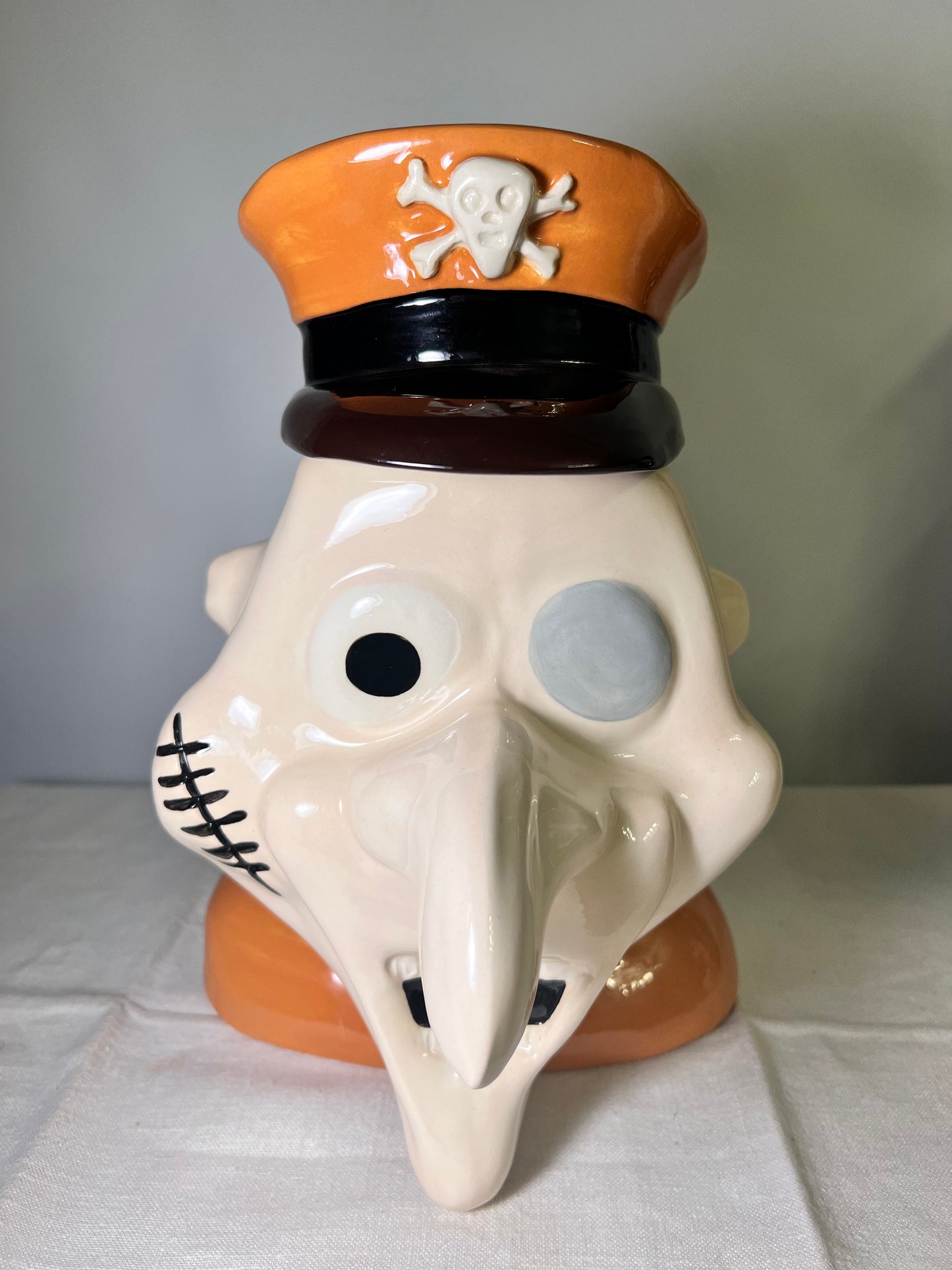 Rare- Rocky and Bullwinkle-Fearless Leader- 10 1/12” Cookie Jar-Brown uniform- #7/100- Villain