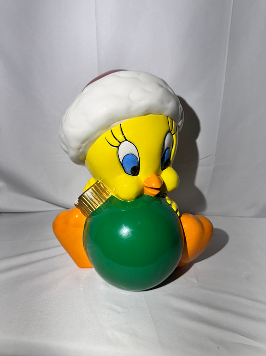 Tweety Bird- Cookie Jar - Warner Brothers- Looney Tunes- Christmas