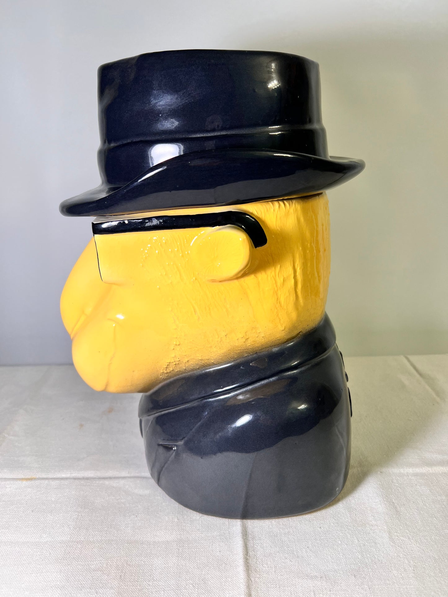 Joe Cool Camel- 11 1/2” Cookie Jar-Black hat and jacket
