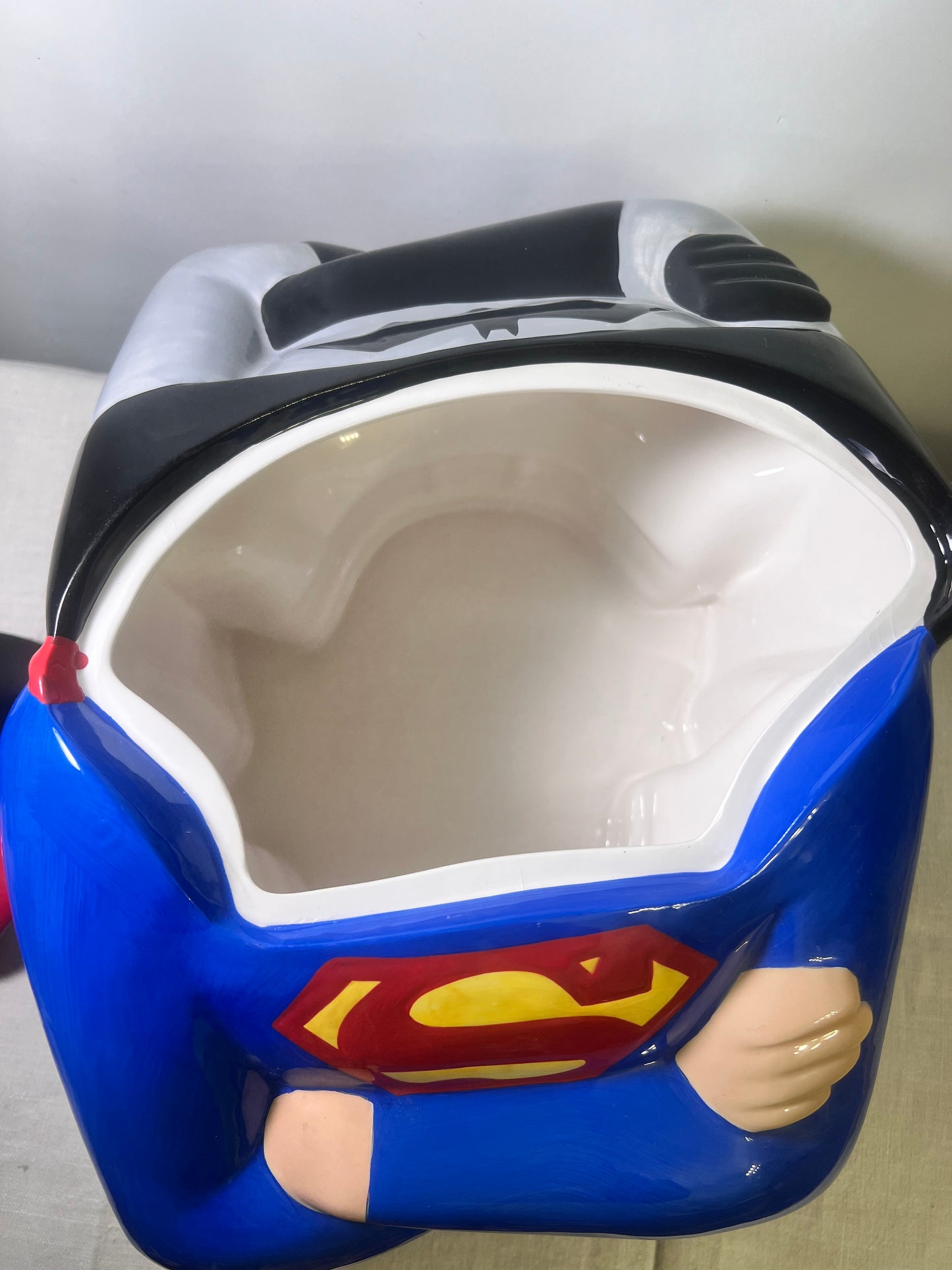 Double sided Batman & Superman - 12” Cookie Jar- Warner Brothers 1999- DC Comics