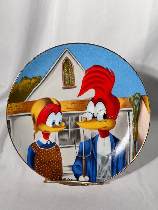 Woody the woodpecker- collectors plate- Gothic Woody - Walter Lantz- plate number 2,852/10,000