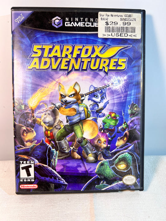 Nintendo Game Cube- Starfox Adventures- Game, case and instructions manual