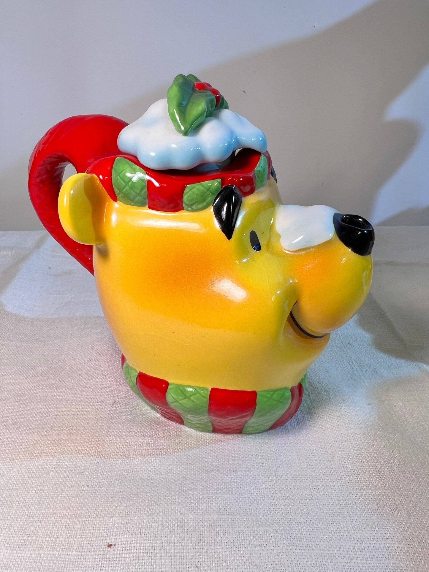 Winnie The Pooh- 5” teapot- Winter Pooh’s Head- Disney showcase collection- Limited edition- designed by Cardew Design