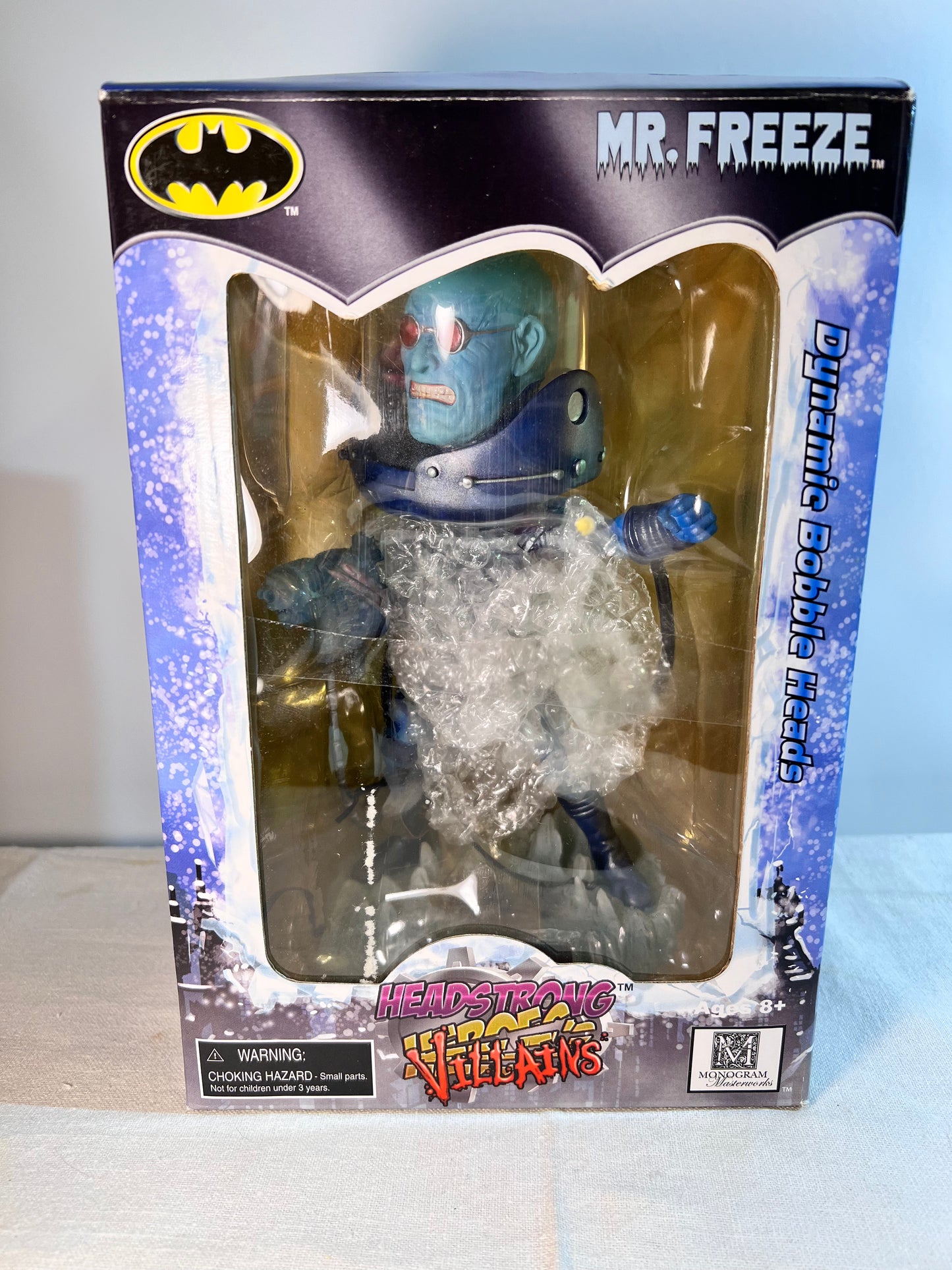 Mr. Freeze- 9” Dynamic Bobble Head- headstrong Villains- Warner Brothers- DC Comics