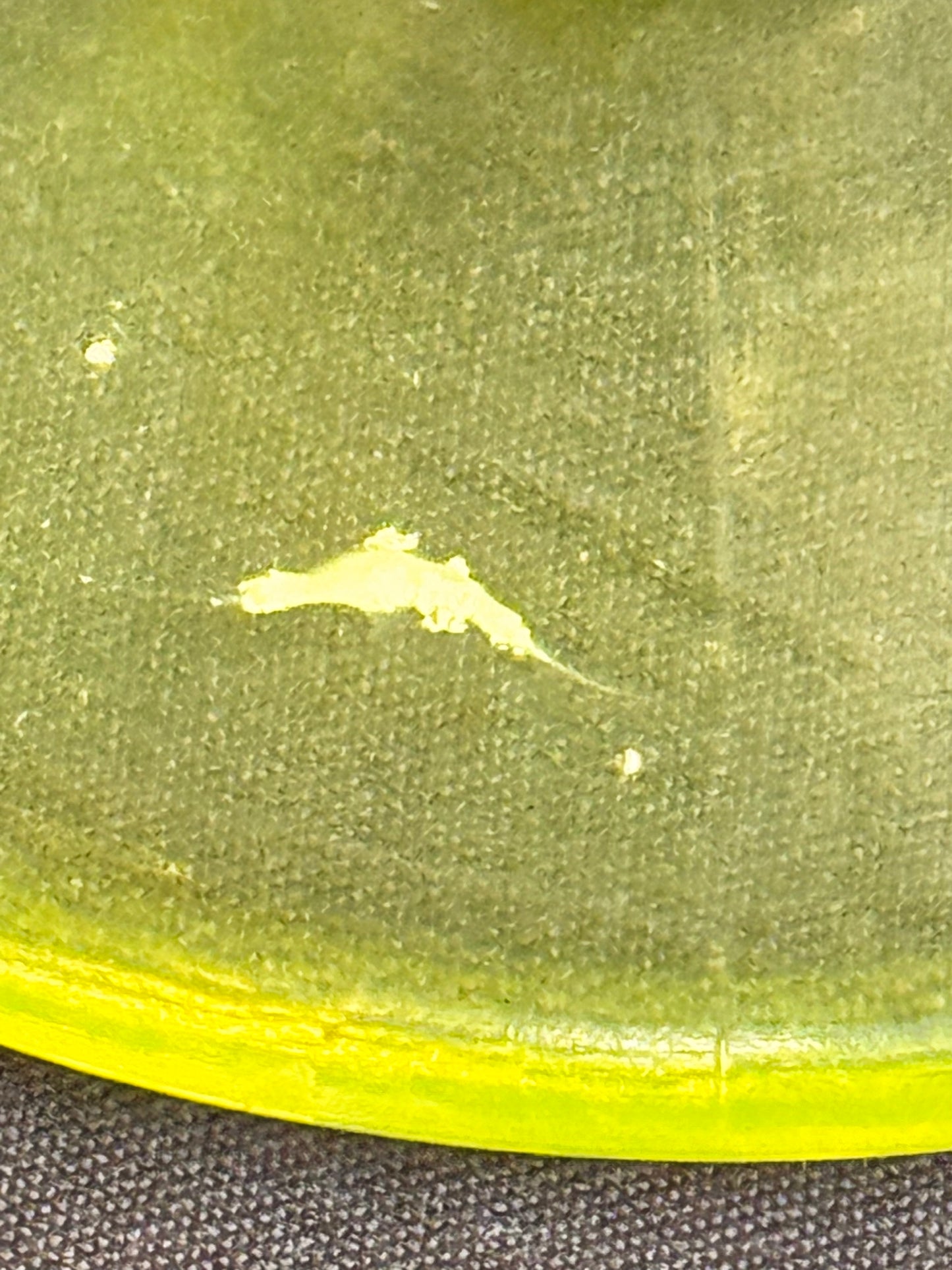 Uranium- Fenton- Cactus - Compote- Topaz opalescent- footed -likely used as an open nut dish