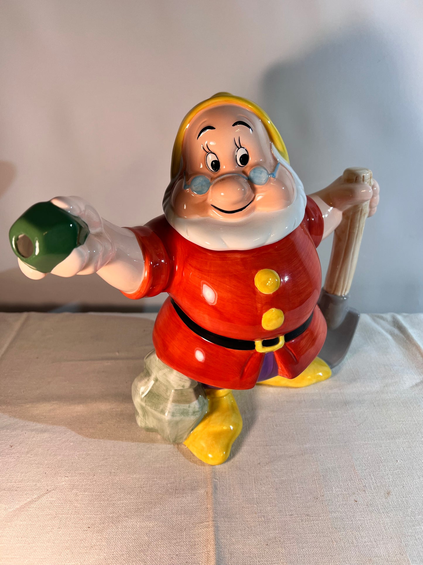 Doc - 9 1/2” teapot- Disney - Snow White- Treasure Craft