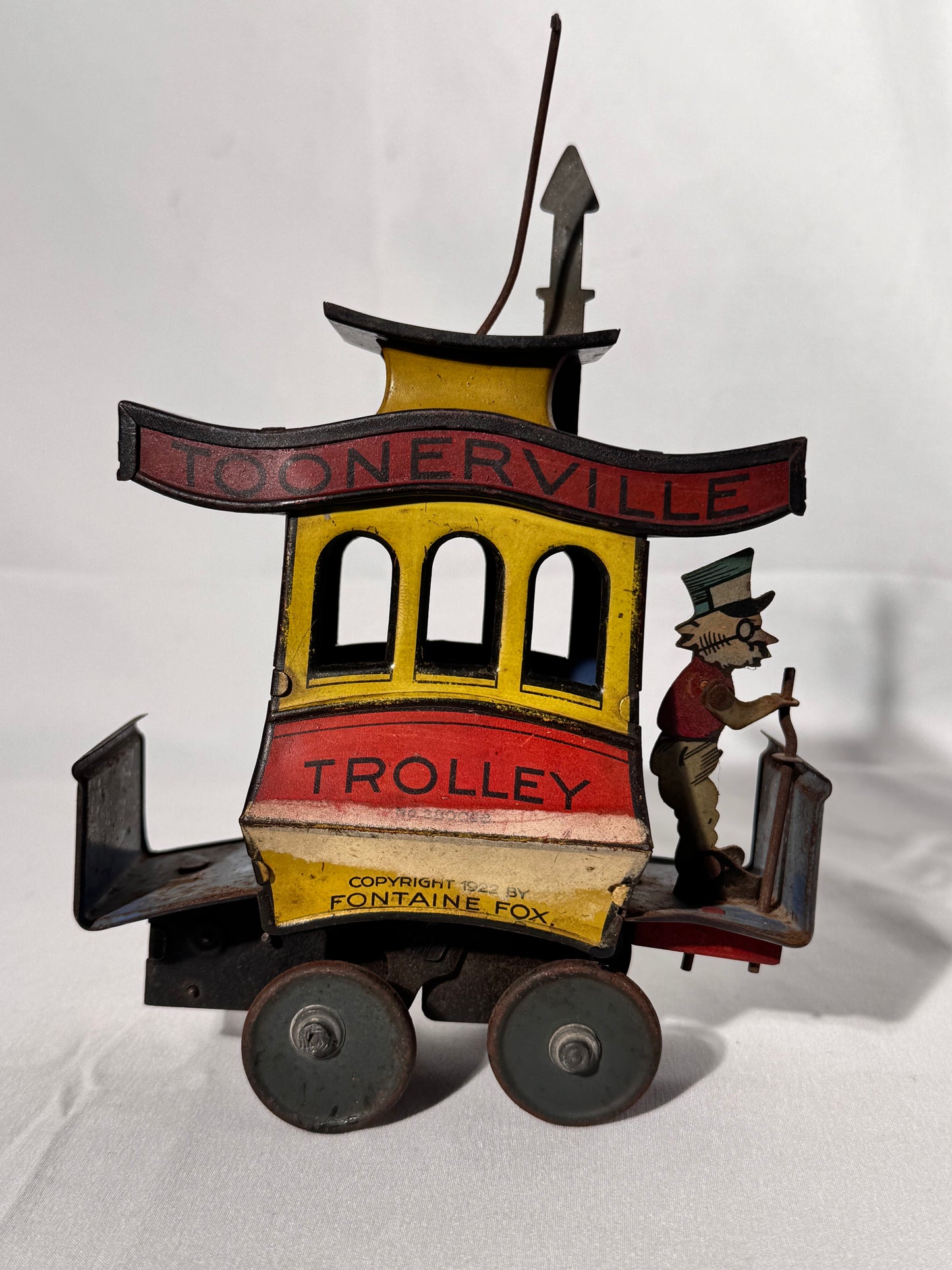 Toonerville Trolley - 1922 German tin wind up toy