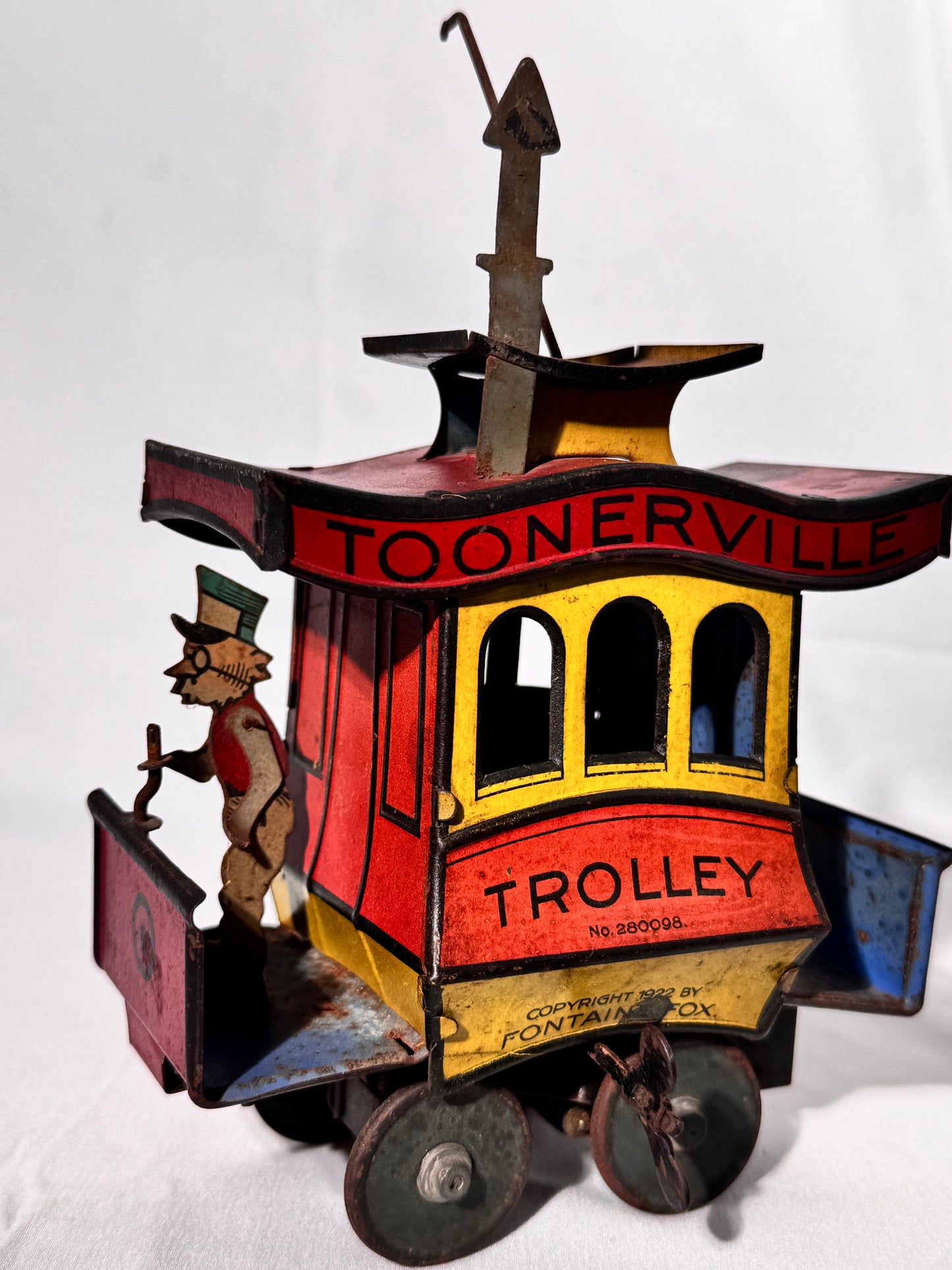 Toonerville Trolley - 1922 German tin wind up toy