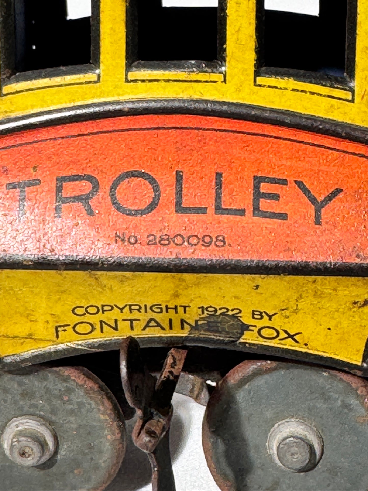 Toonerville Trolley - 1922 German tin wind up toy