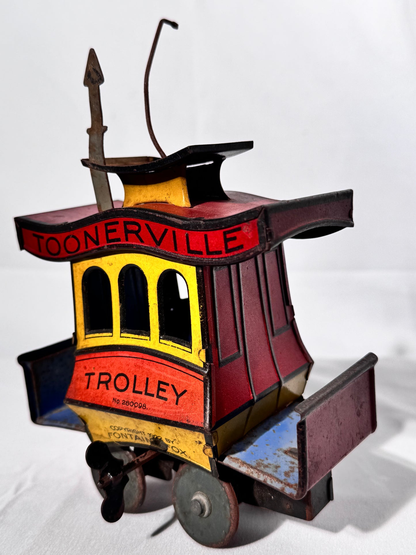 Toonerville Trolley - 1922 German tin wind up toy