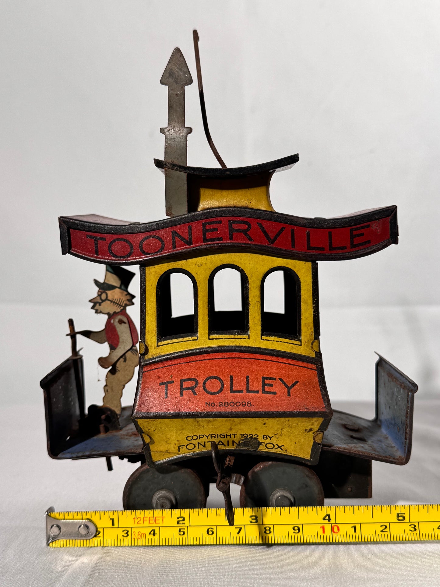 Toonerville Trolley - 1922 German tin wind up toy