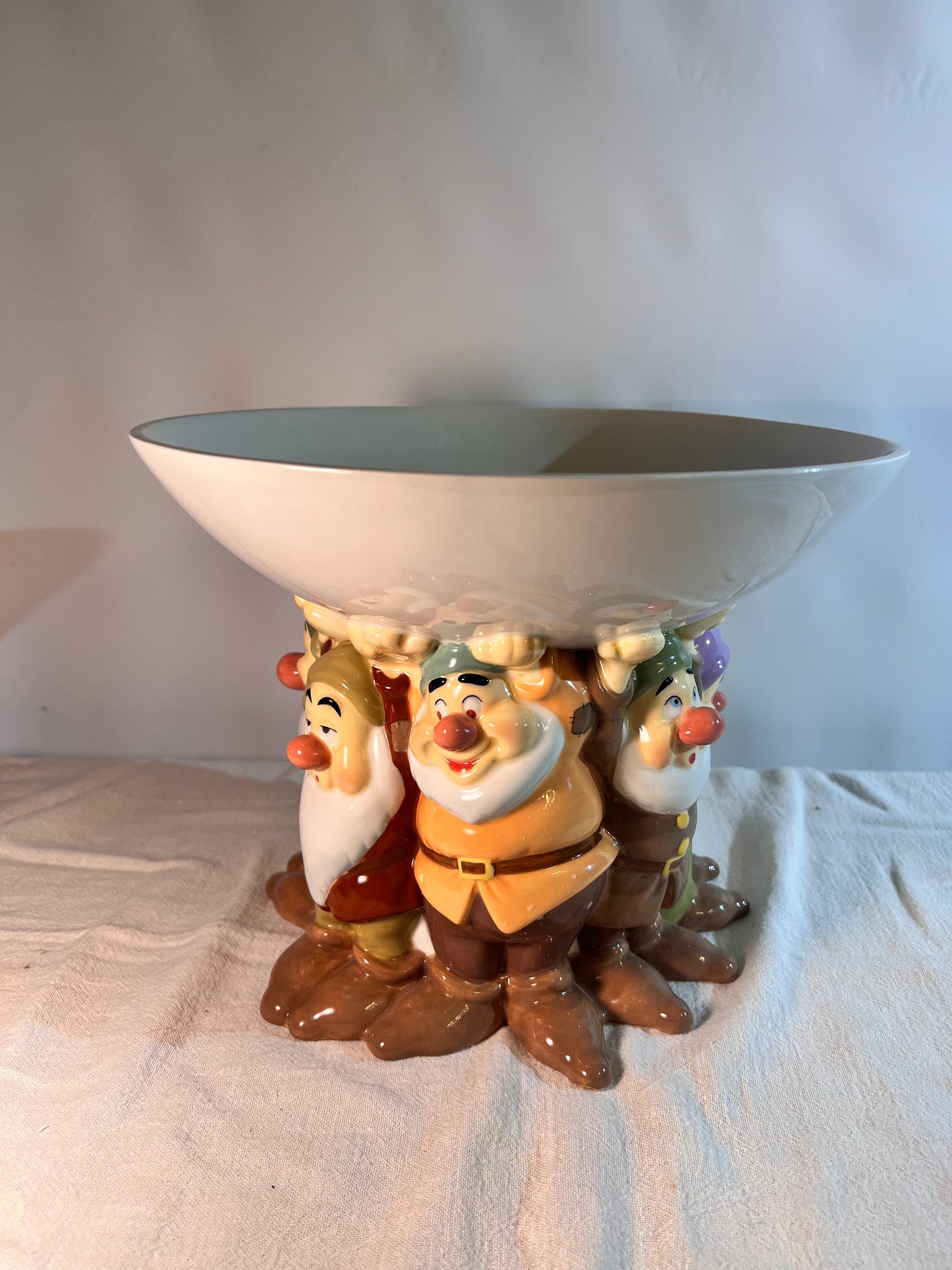 Snow White and the seven dwarfs - 8” tall Footed bowl- Disney