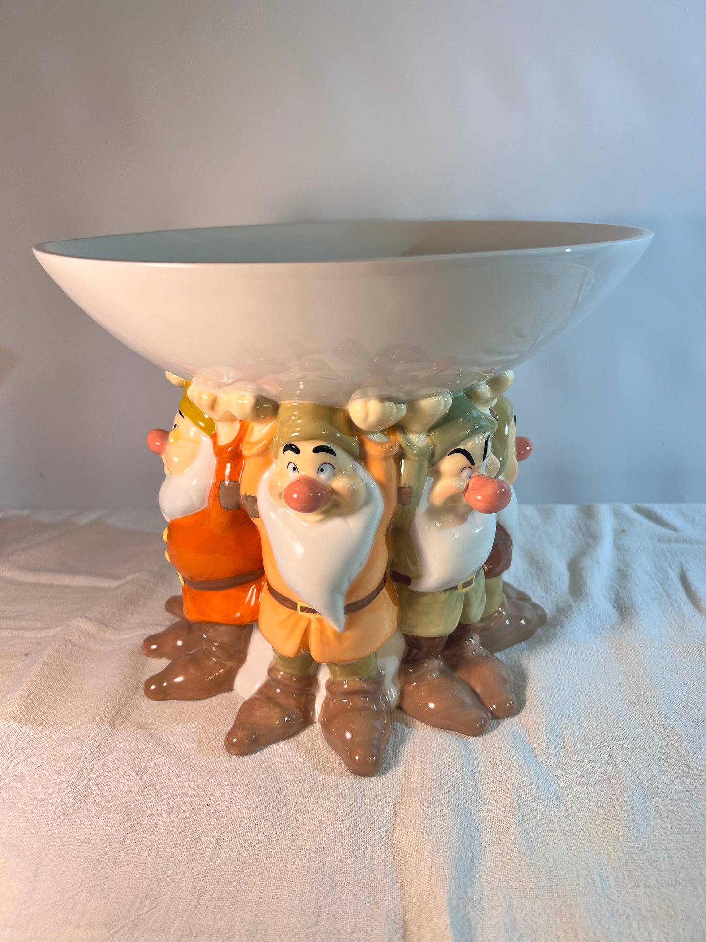 Snow White and the seven dwarfs - 8” tall Footed bowl- Disney