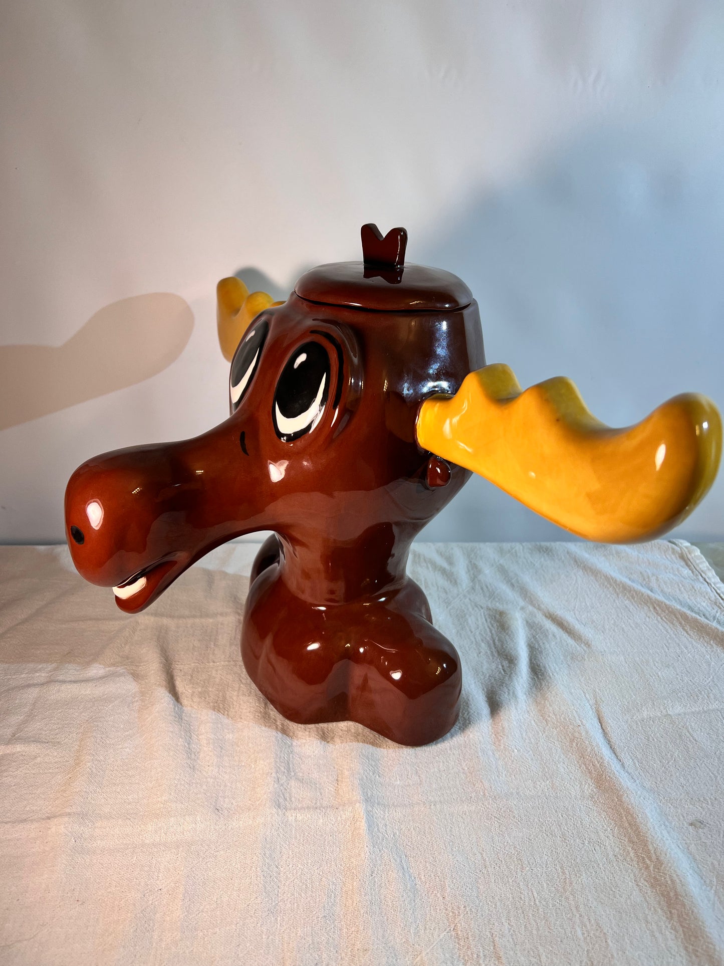 Bullwinkle - 11” Cookie Jar - Rocky and Bullwinkle Cartoon- #6/100 - Dreamworks