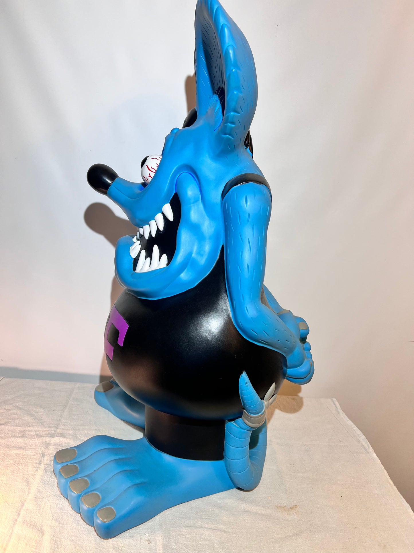 Rat Fink - 24” Bank - 2005 Funko Pop - Ed “Big Daddy” Roth - Blue, Black and purple