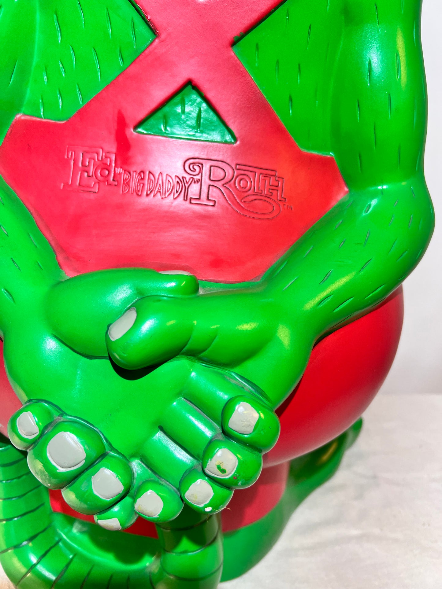 Rare Rat Fink Coin Bank Piggy Bank Jumbo Metallic Green New