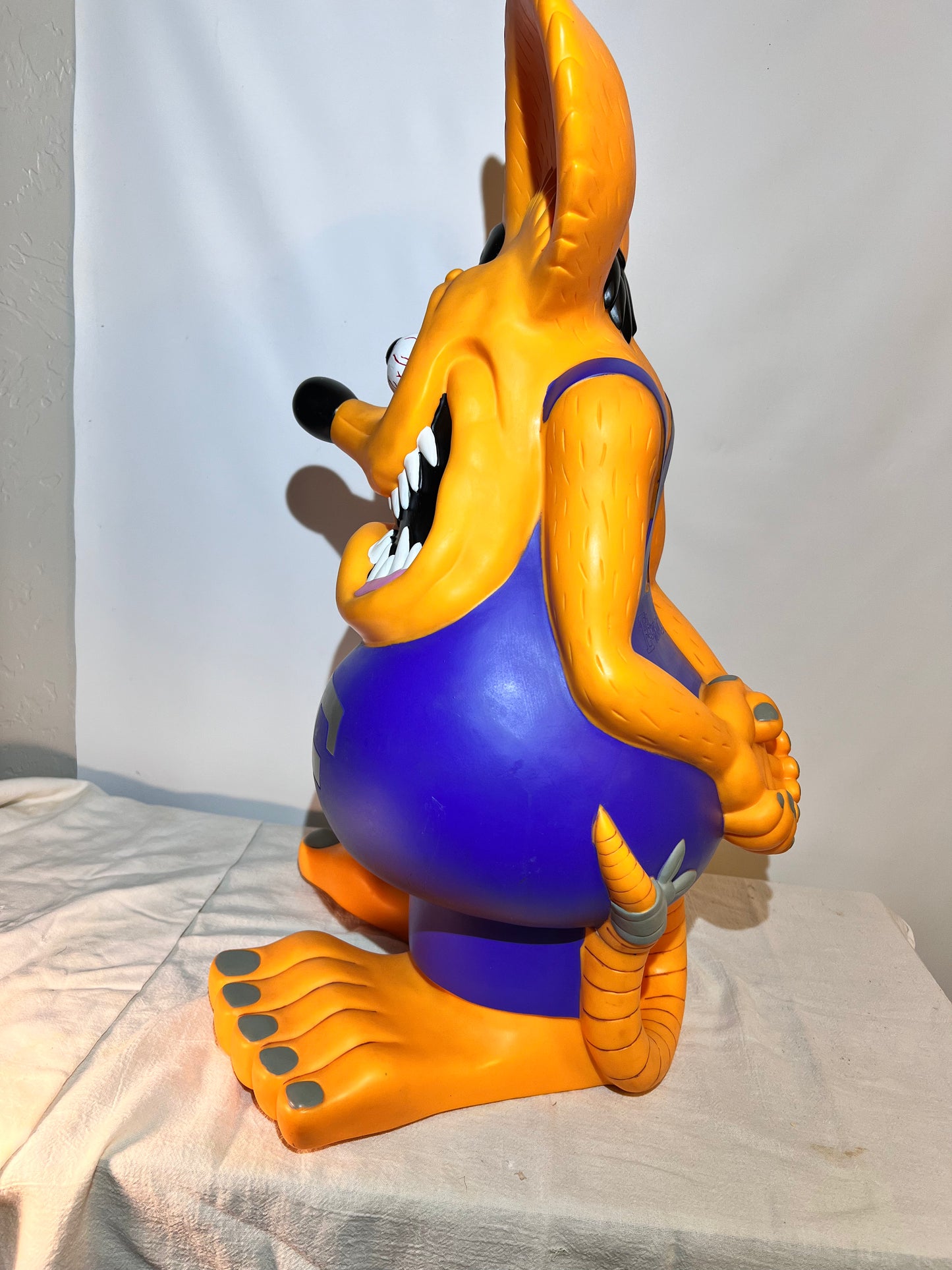 Rat Fink - 24” Bank - 2005 Funko Pop - Ed “Big Daddy” Roth - Orange Purple and Silve