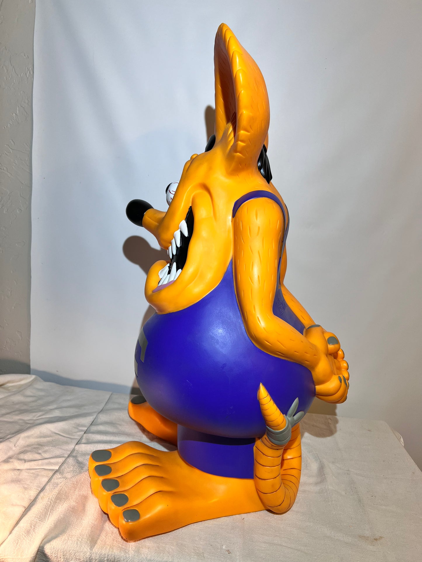 Rat Fink - 24” Bank - 2005 Funko Pop - Ed “Big Daddy” Roth - Orange Purple and Silve