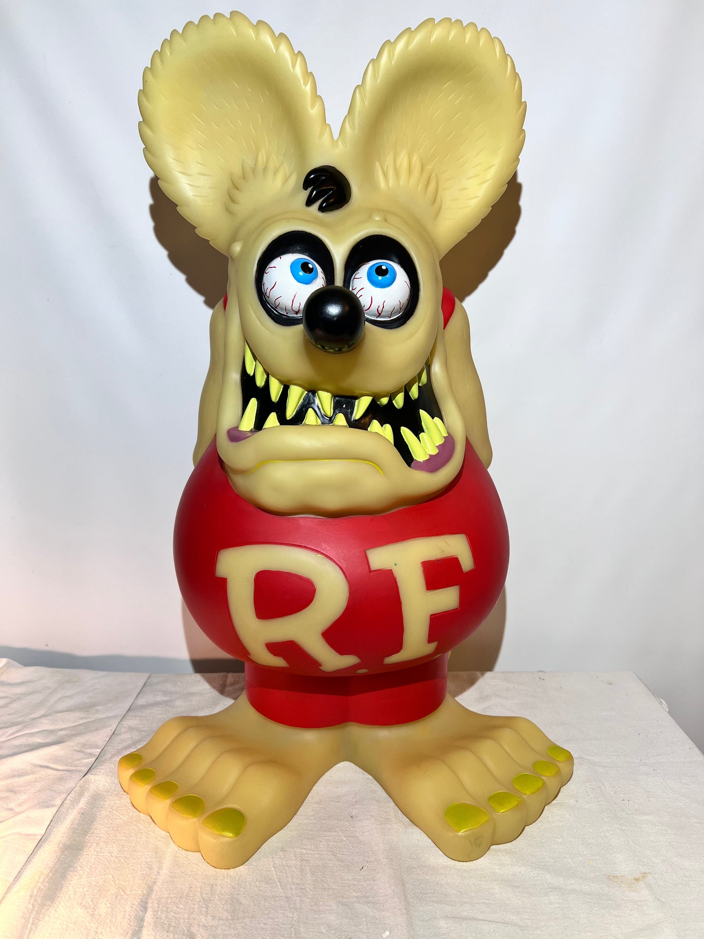 GLOW in the Dark - Rat Rink - 24” Bank - 2005 Funko Pop - Ed “Big Daddy” Roth - Yellow and Red