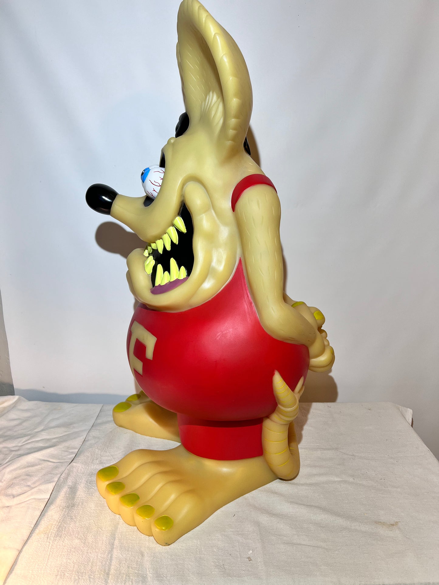 GLOW in the Dark - Rat Rink - 24” Bank - 2005 Funko Pop - Ed “Big Daddy” Roth - Yellow and Red