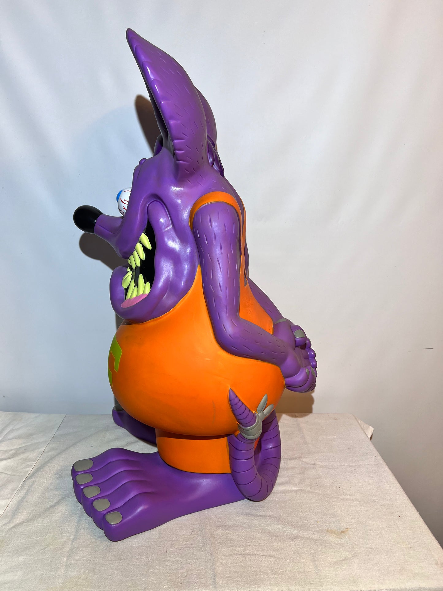 Rat Fink - 24” Bank - 2005 Funko Pop - Ed “Big Daddy” Roth - Purple, Orange & Green