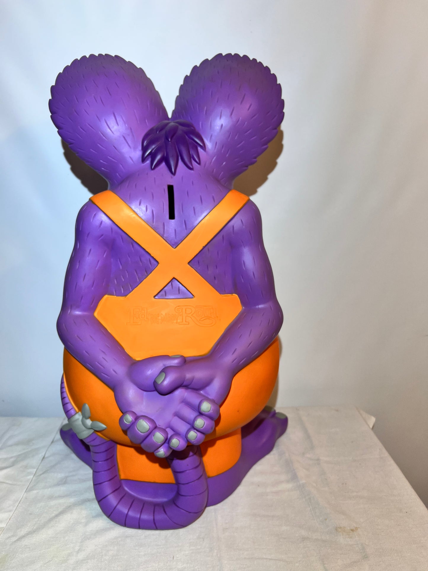 Rat Fink - 24” Bank - 2005 Funko Pop - Ed “Big Daddy” Roth - Purple, Orange & Green