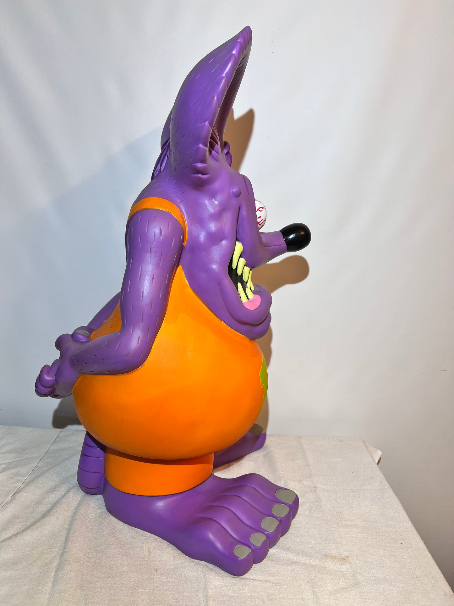 Rat Fink - 24” Bank - 2005 Funko Pop - Ed “Big Daddy” Roth - Purple, Orange & Green