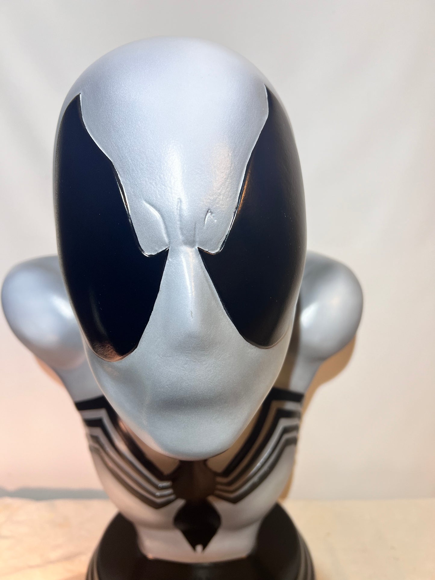 Spider-Man - 21 1/2” Bust- Gray suit with Black spider -signed and numbered #4/18 - Hollow Plastic Resin