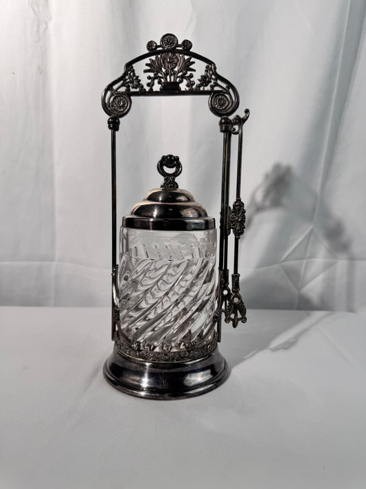 Antique Pickle Castor- 4 piece set