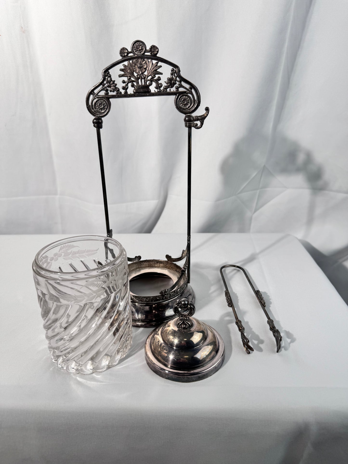Antique Pickle Castor- 4 piece set