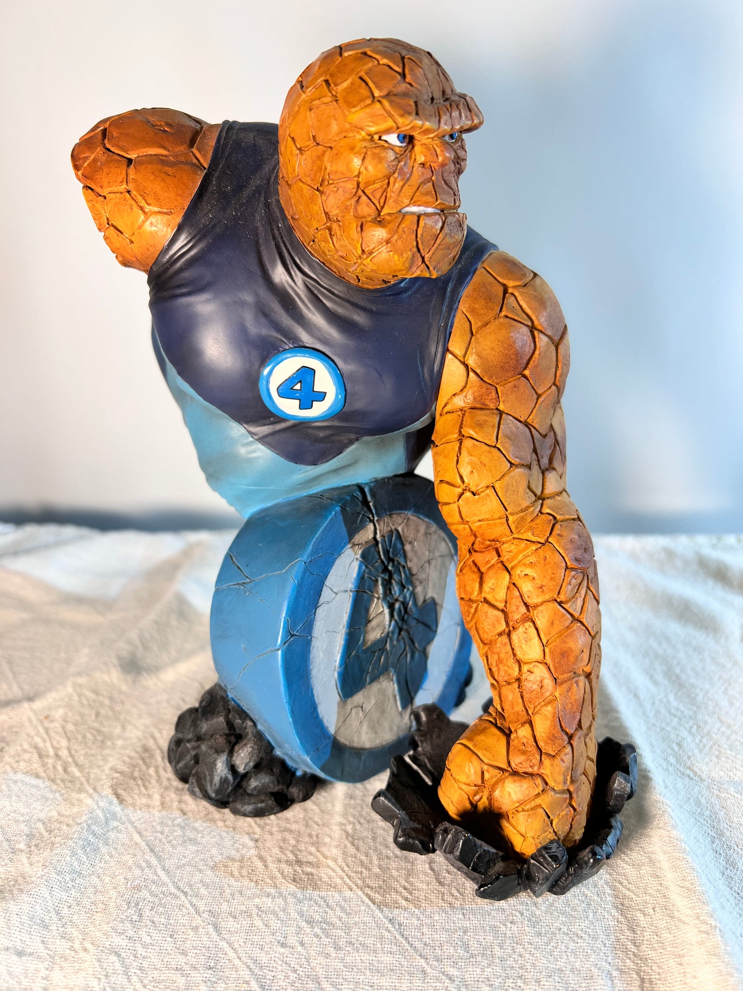 The Thing - 7” bust - Ben Grimm- marvel # 375/3000 -sculptured by Rocco Tartamella