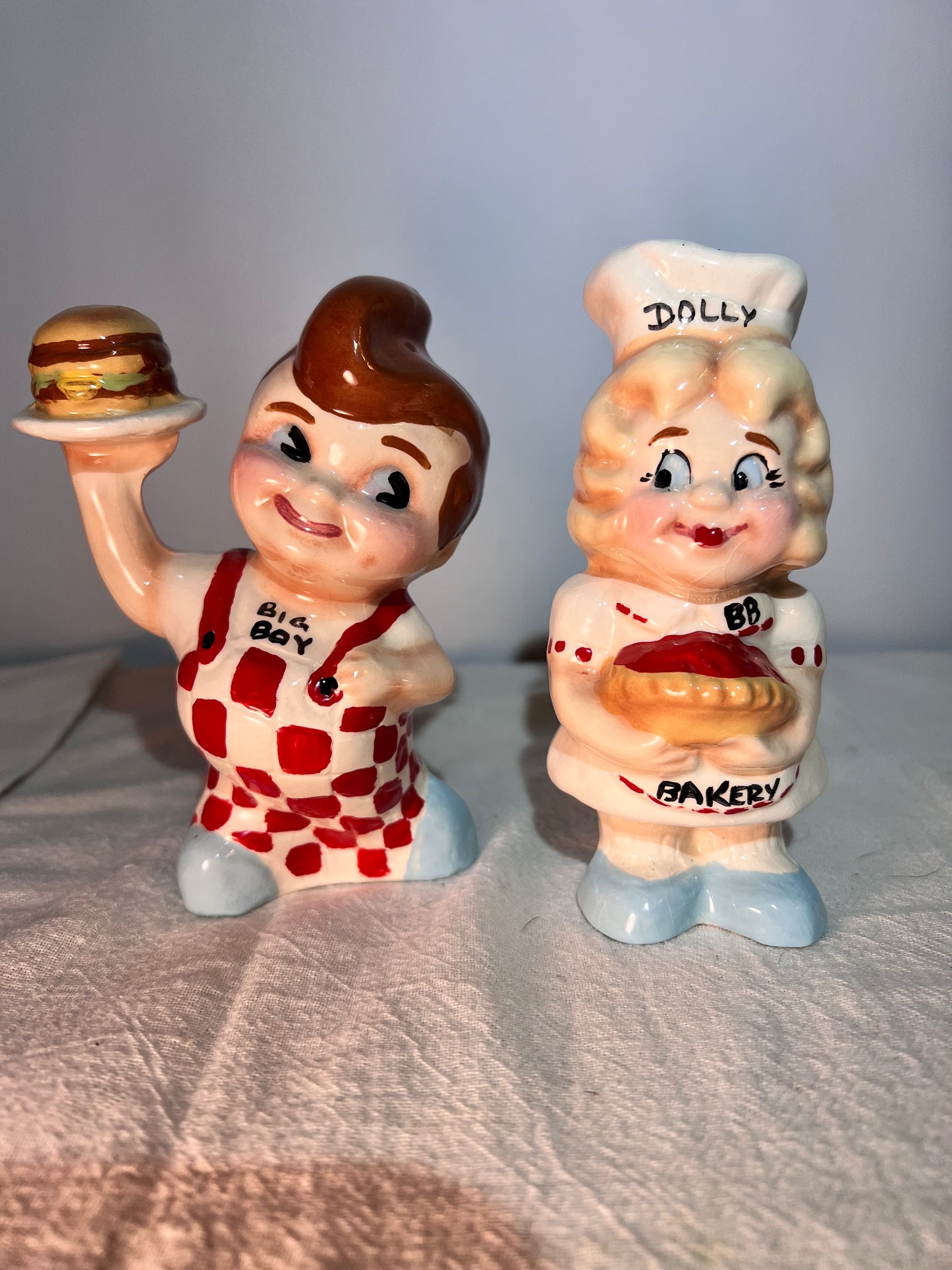 RARE Special 1985 LTD outlet Edition EBR Inc Big Boy Burger Salt & Pepper Shaker Set