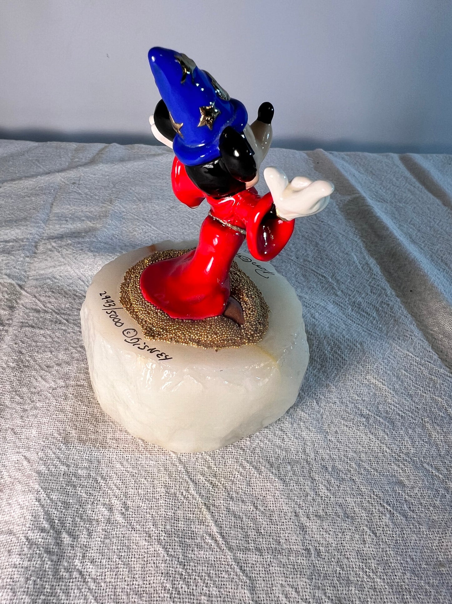 Ron Lee - Sorcerer Mickey - 4 1/2” statue- signed and numbered-#2993/5000 - Disney- stone base