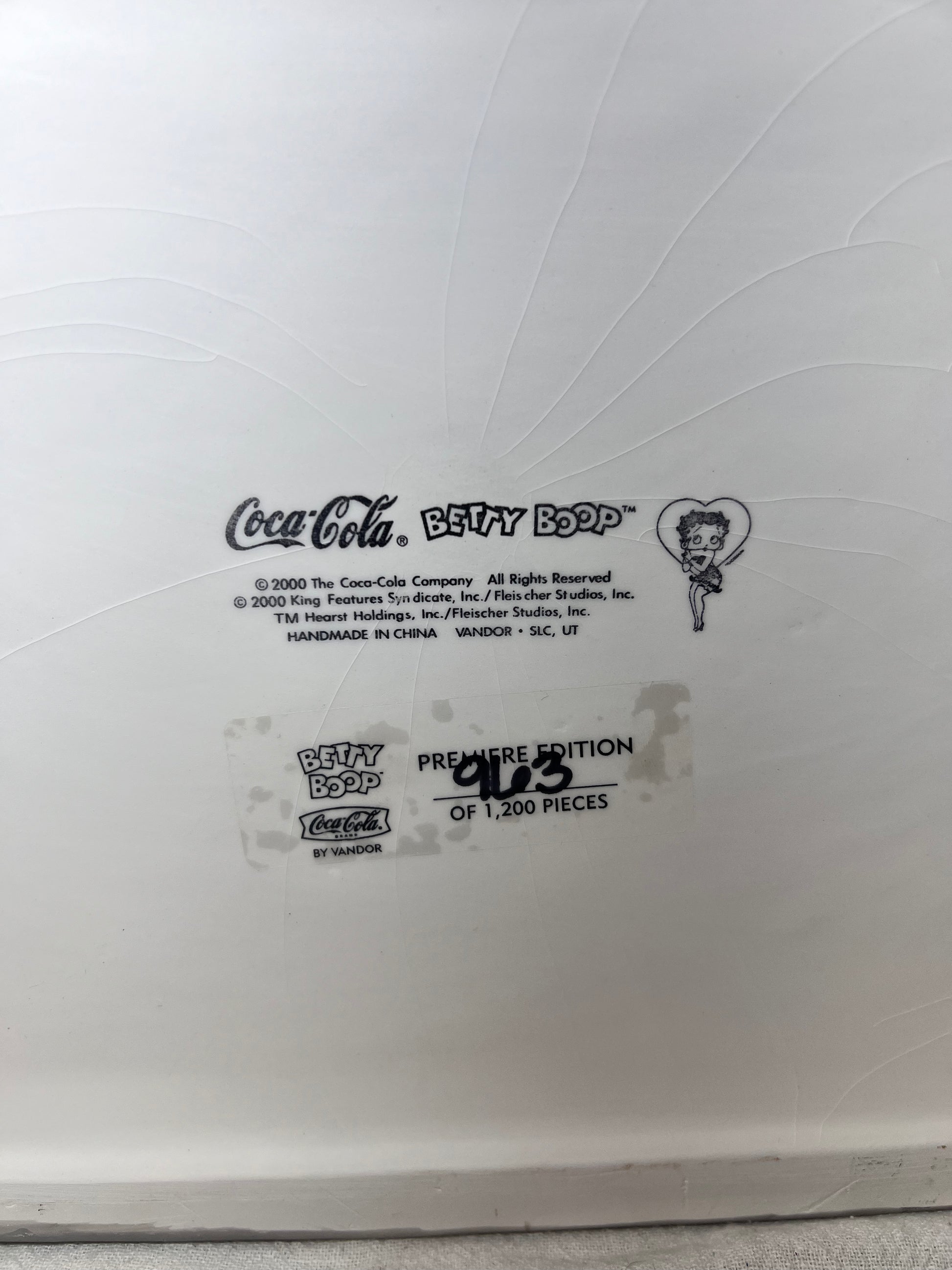 Betty Boop & Pudgy - Coca-Cola- 10” Cookie Jar - 2000 - Limited Betty Boop & Pudgy - Coca-Cola- 10” Cookie Jar - 2000 - Limited