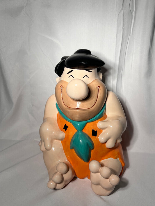 Fred Flintstone - 11” Cookie Jar - Hanna Barbera - 1997
