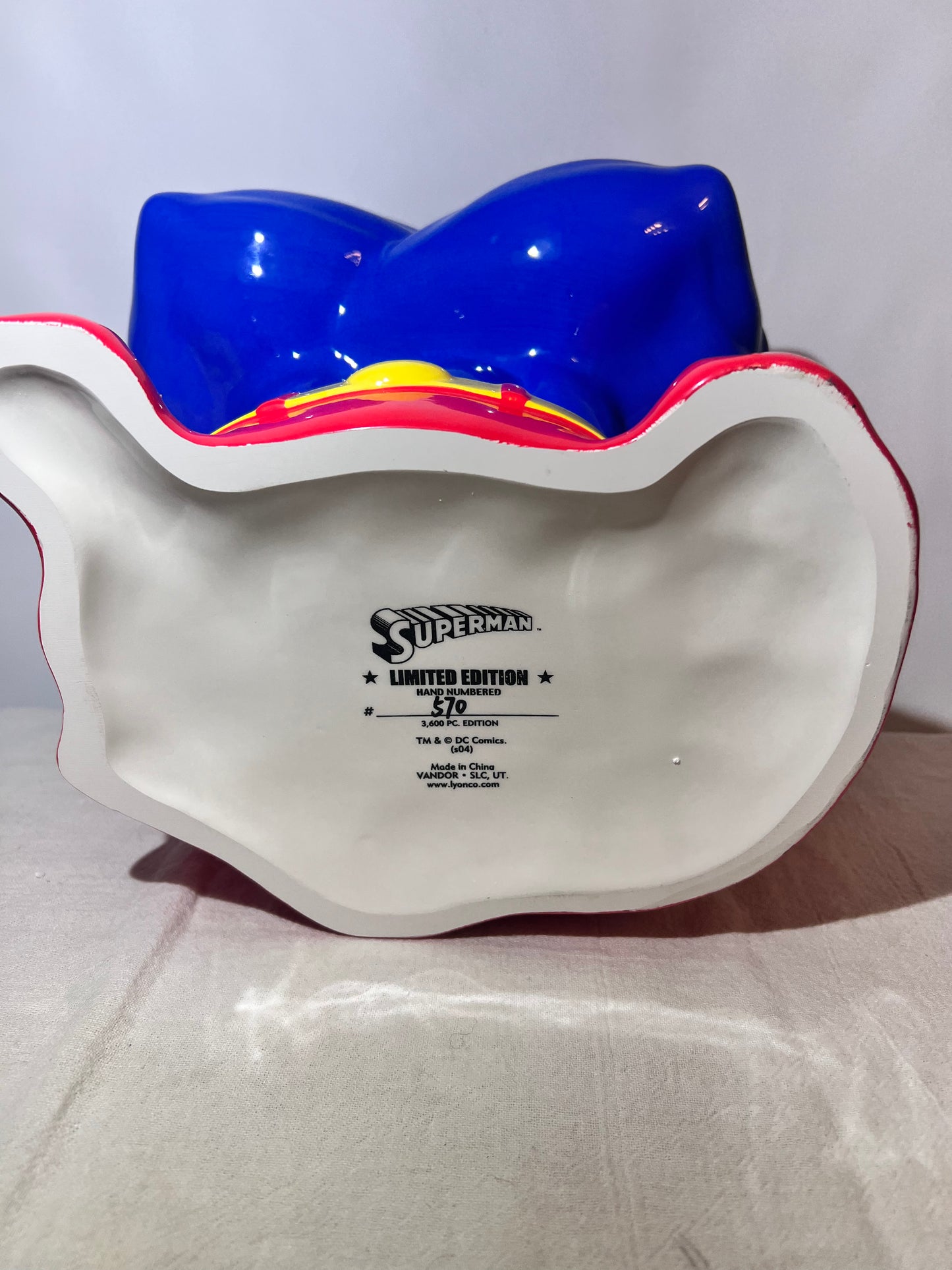 Super Man -13” Cookie Jar - DC Comics-limited edition- #370/3,600