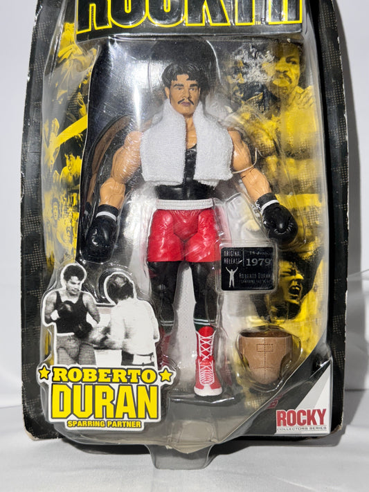 Roberto Durán Rocky II Sparring Partner Action Figure – Jakks Pacific 2006 – Rare Collectible – New in Box