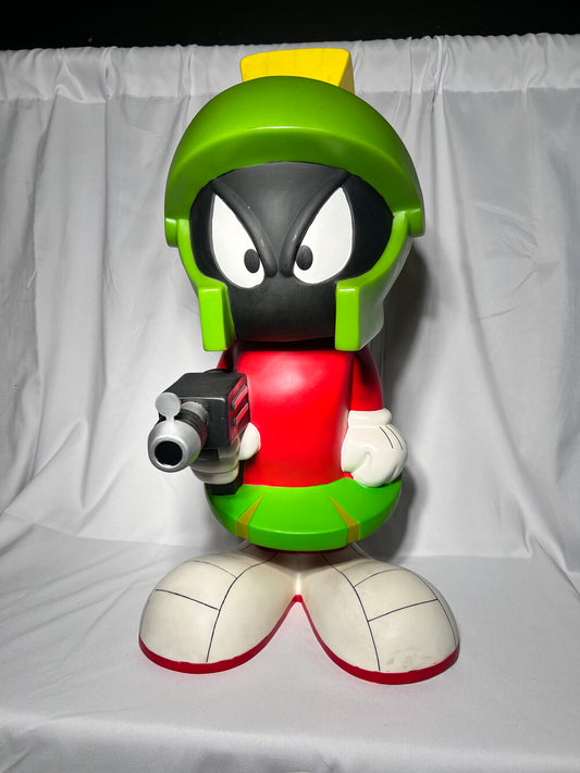 Marvin the Martian - 21” Bobble Bank - Funko - 2007 - Black laser gun- Warner Brothers- Looney Tunes