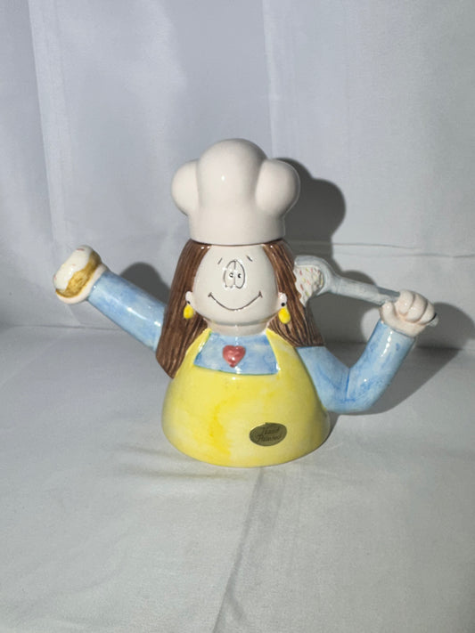 Cathy Buiewite - Teapot - Papel - Hand painted- made in Sri Lanka