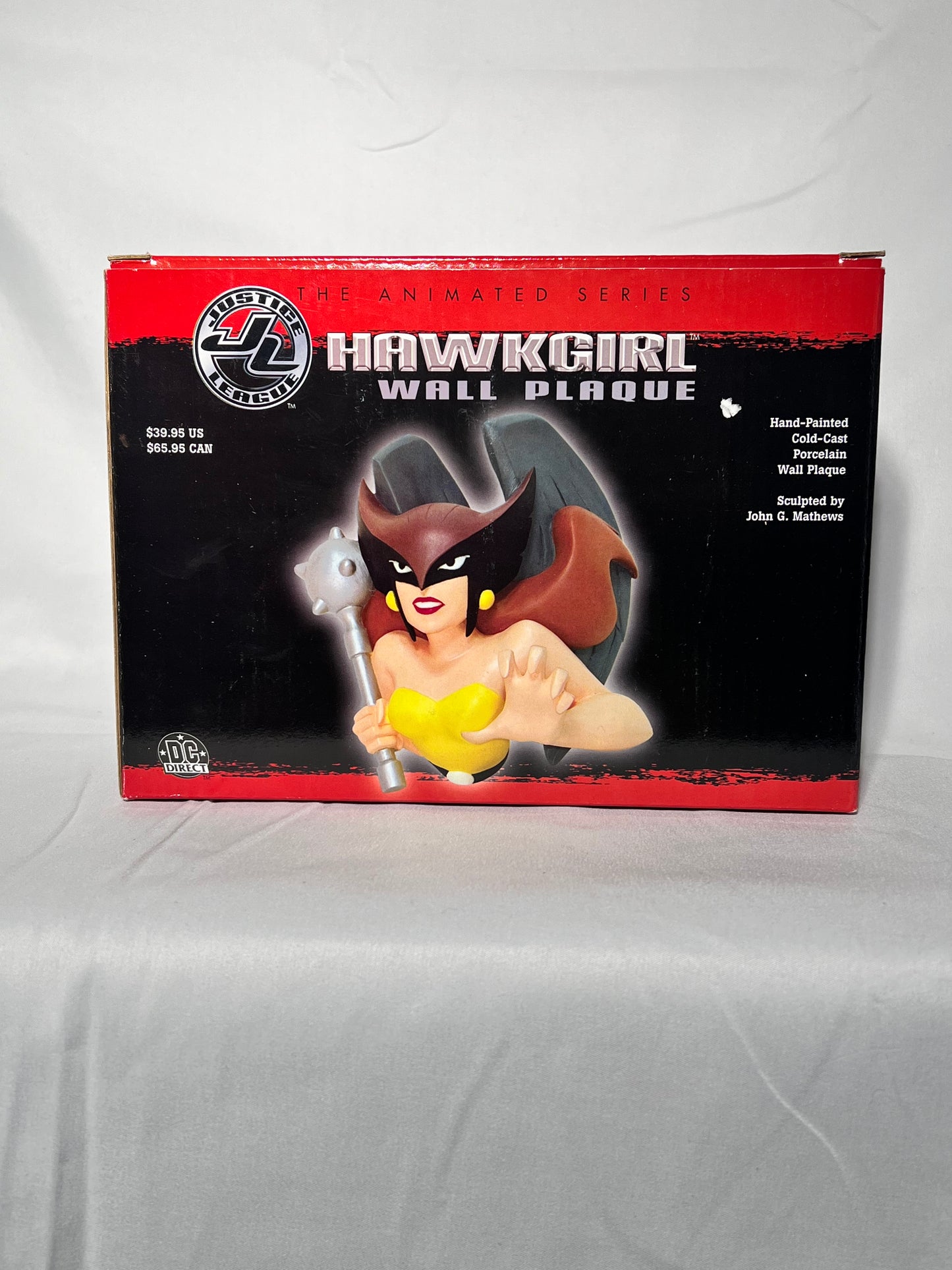 Hawk Girl - wall plaque- justice league- The Animated Series- DC Direct- Sculpted by John G. Mathews